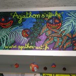 Agathon s'affiche aux côtés de Speedy Graphito, Musée en Herbe (juin 2011)